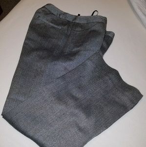 Black and white pattern dress pants